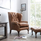 Compton Wingback chair in living room